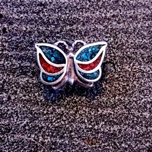 Beautiful Turquoise Butterfly Ring